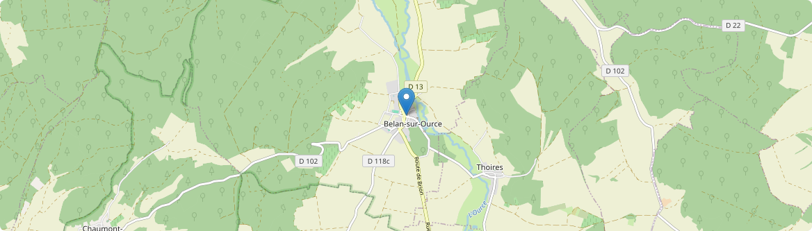 Belan-sur-Ource - Carte
