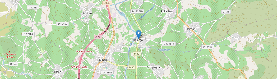Bélarga - Carte