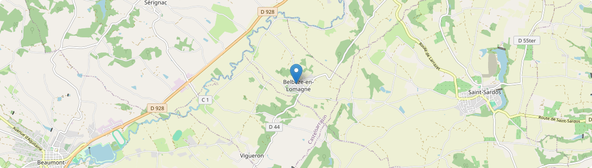Belbèze-en-Lomagne - Carte