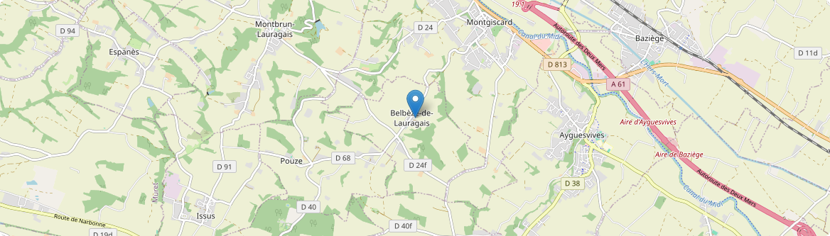 Belbèze-de-Lauragais - Carte