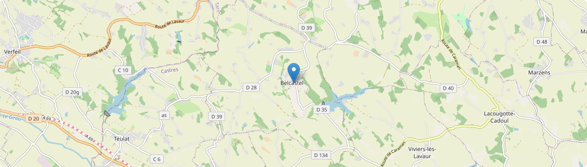 Belcastel - Carte