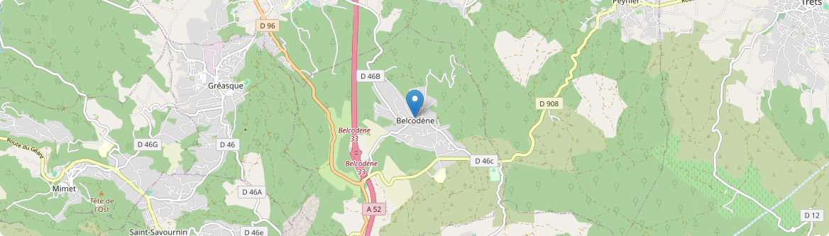 Belcodène - Carte