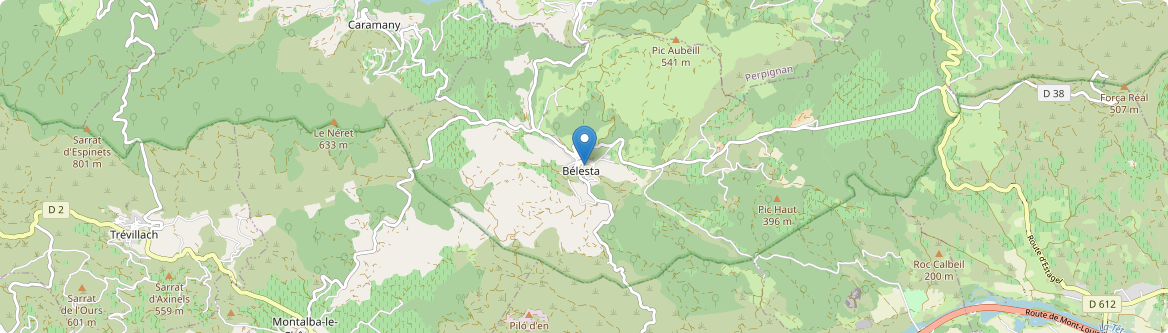 Bélesta - Carte