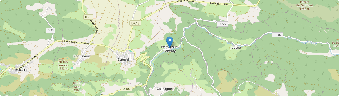 Belfort-sur-Rebenty - Carte