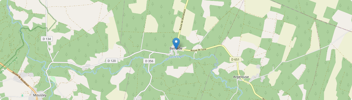 Belhade - Carte