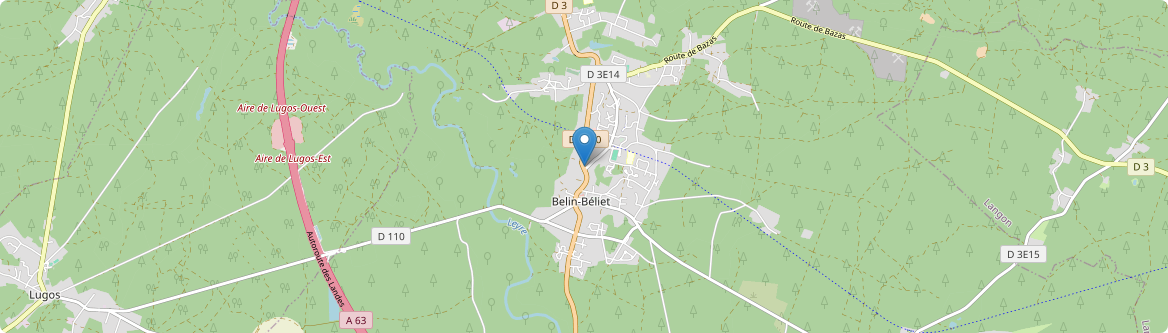Belin-Béliet - Carte