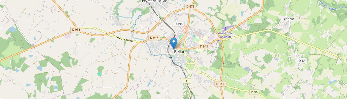 Bellac - Carte