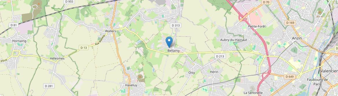 Bellaing - Carte