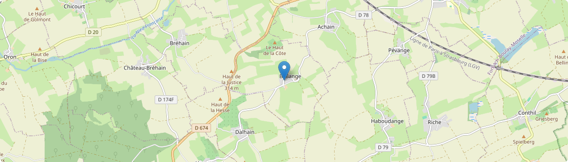 Bellange - Carte