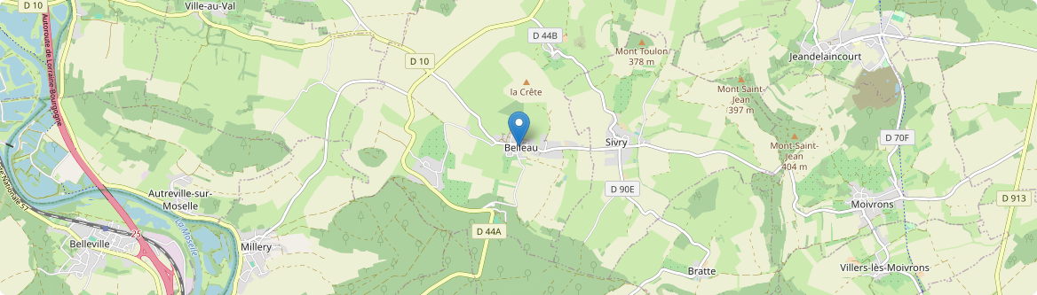 Belleau - Carte