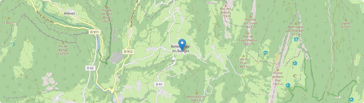 Bellecombe-en-Bauges - Carte