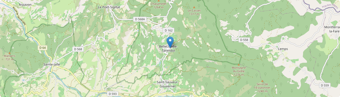 Bellecombe-Tarendol - Carte