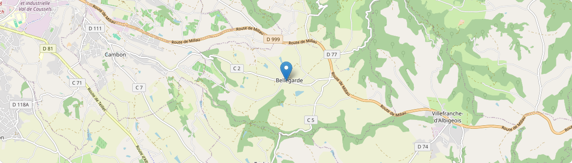 Bellegarde-Marsal - Carte