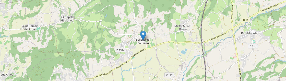 Bellegarde-Poussieu - Carte