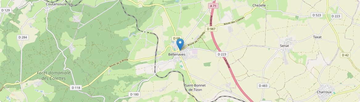 Bellenaves - Carte