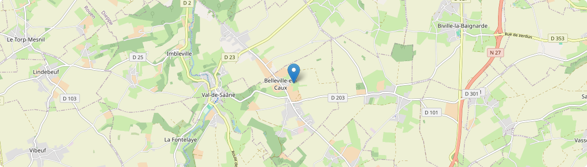 Belleville-en-Caux - Carte