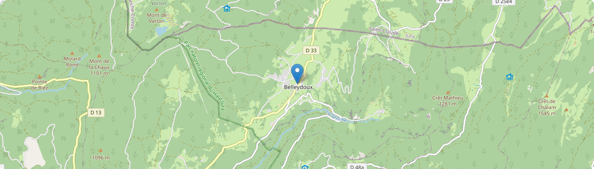 Belleydoux - Carte