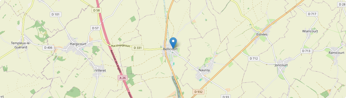 Bellicourt - Carte