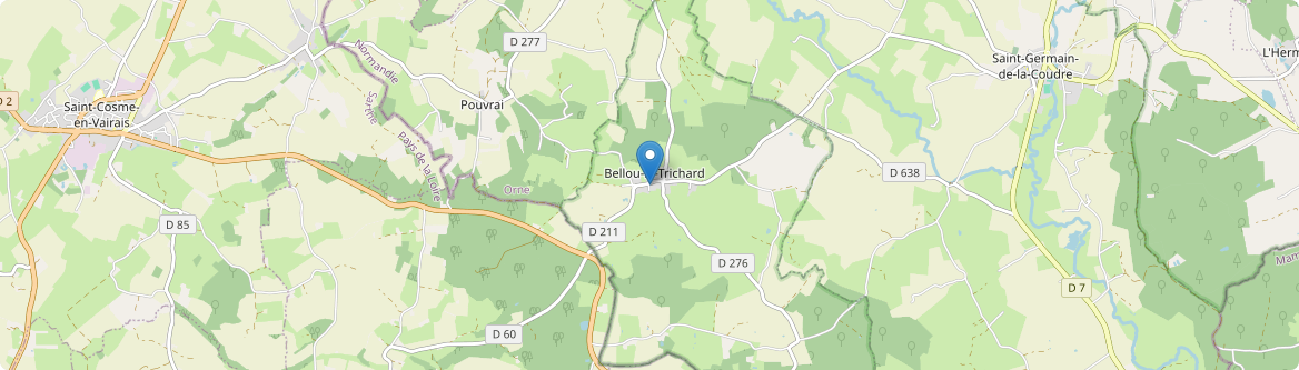 Bellou-le-Trichard - Carte