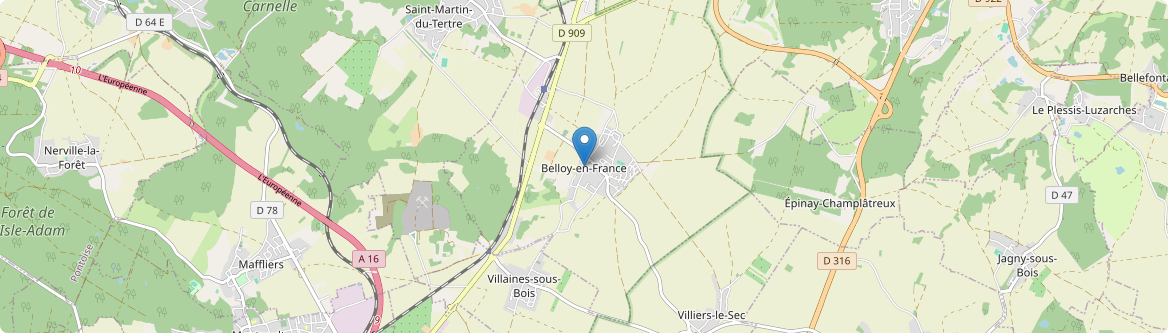 Belloy-en-France - Carte