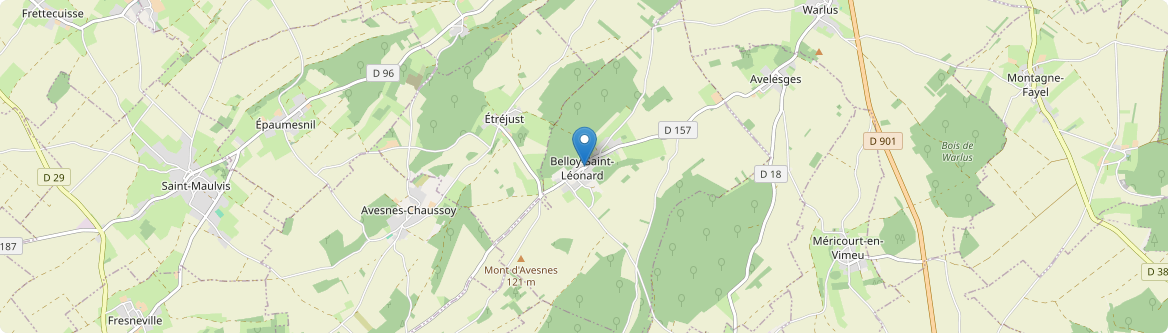 Belloy-Saint-Léonard - Carte