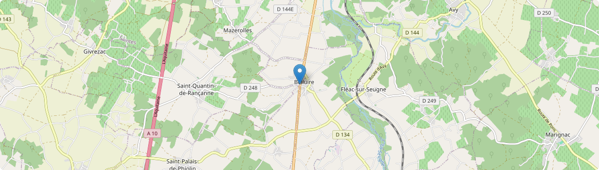 Belluire - Carte