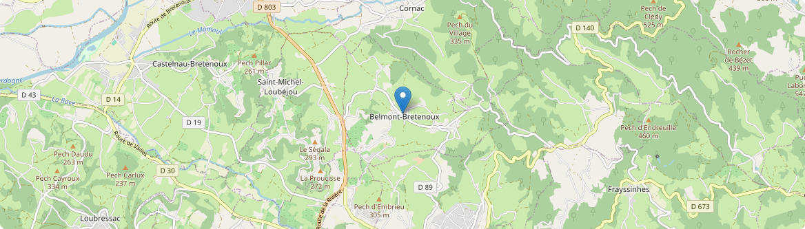 Belmont-Bretenoux - Carte