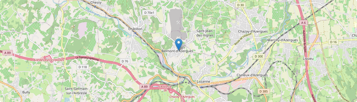 Belmont-d'Azergues - Carte