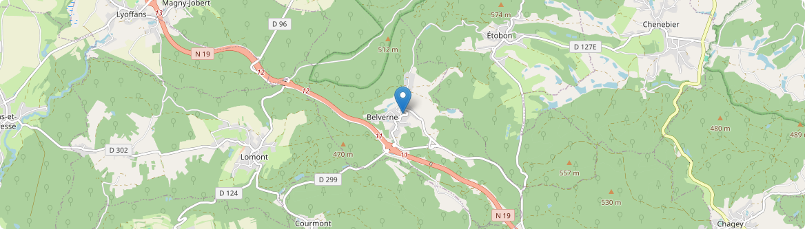 Belverne - Carte
