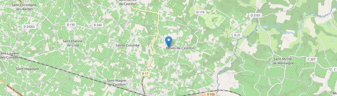 Belvès-de-Castillon - Carte