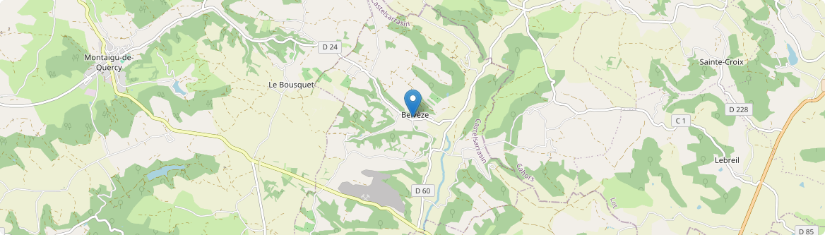 Belvèze - Carte