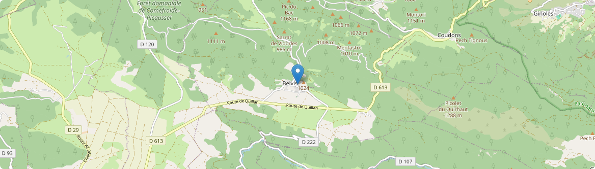Belvis - Carte