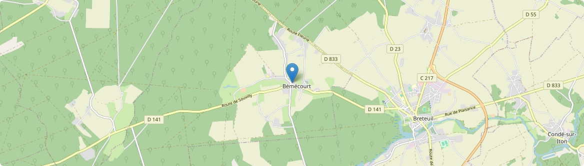 Bémécourt - Carte