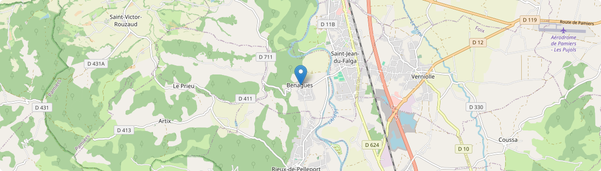 Benagues - Carte