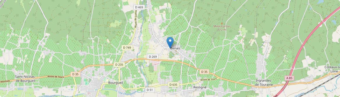 Benais - Carte