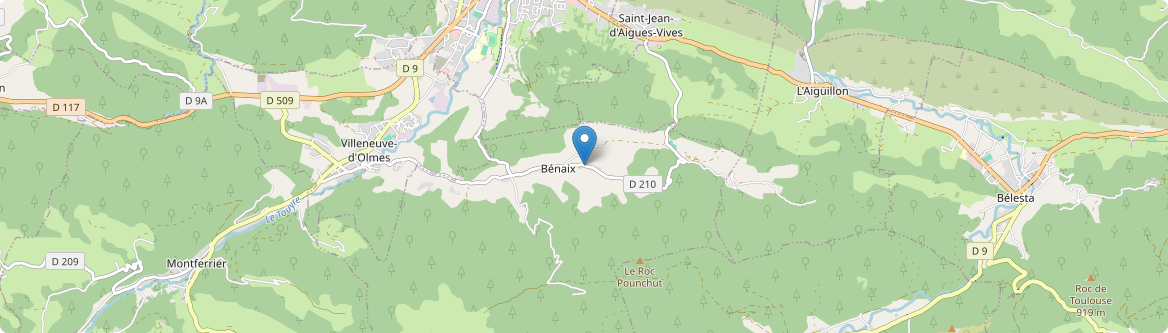 Bénaix - Carte