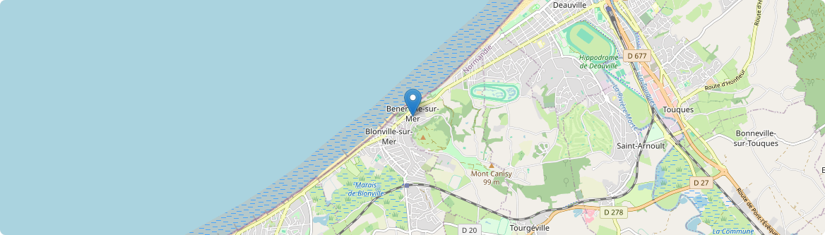 Benerville-sur-Mer - Carte