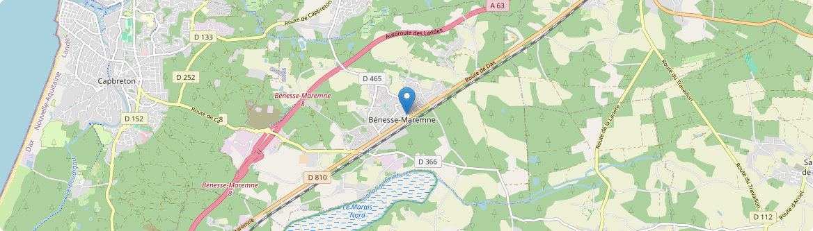 Bénesse-Maremne - Carte