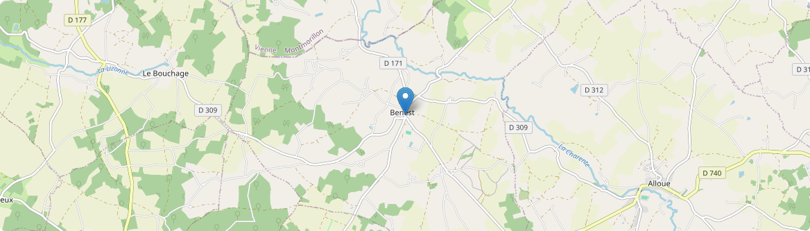 Benest - Carte
