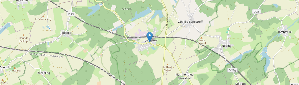 Bénestroff - Carte