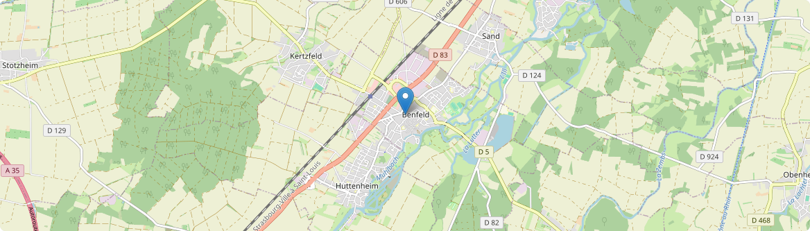 Benfeld - Carte