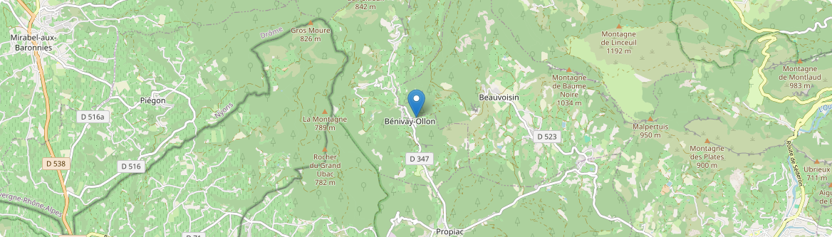 Bénivay-Ollon - Carte
