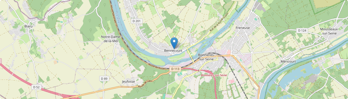 Bennecourt - Carte