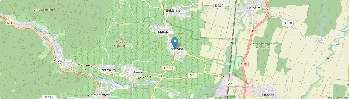 Bennwihr - Carte
