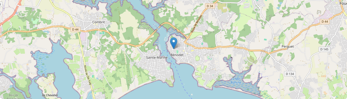 Bénodet - Carte