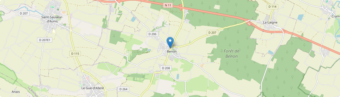 Benon - Carte