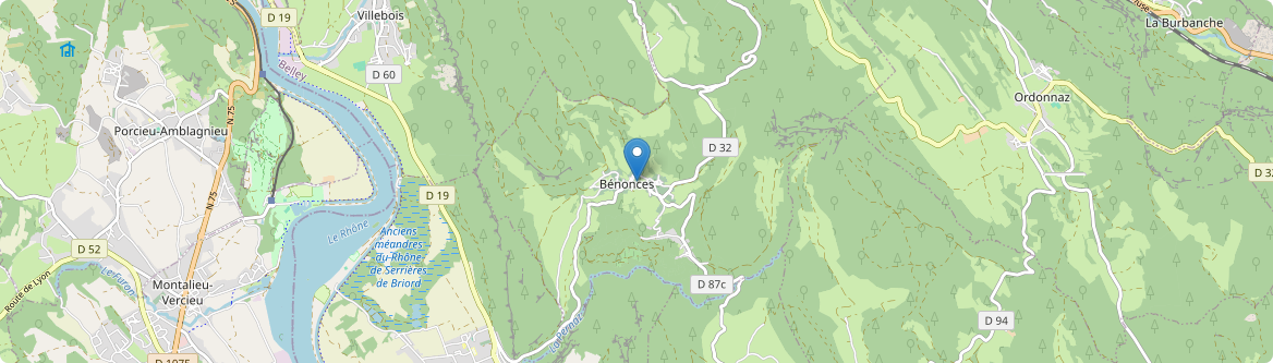 Bénonces - Carte