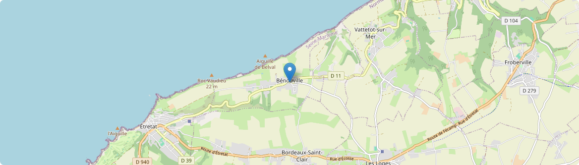 Bénouville - Carte