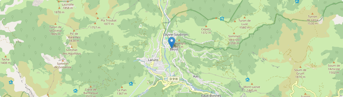 Béost - Carte