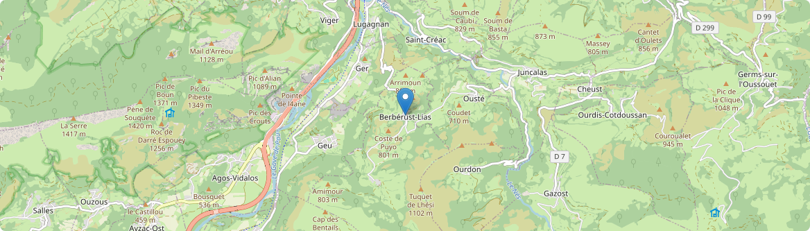 Berbérust-Lias - Carte